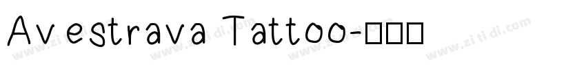 Avestrava Tattoo字体转换